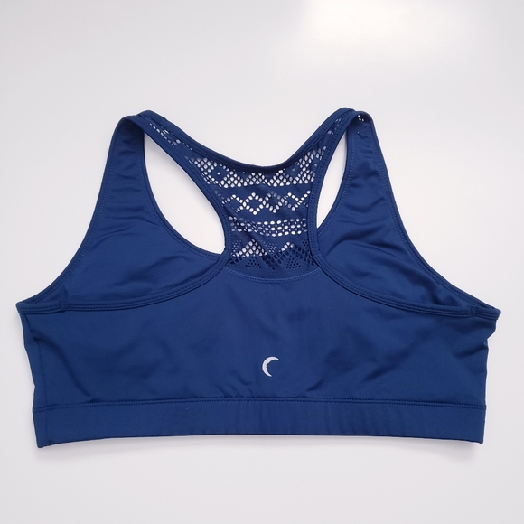 Zyia Active Blue Cutout Bomber Sports Bra - Picture 4 of 5